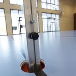 Spielständer in Bodenhülse eingesteckt